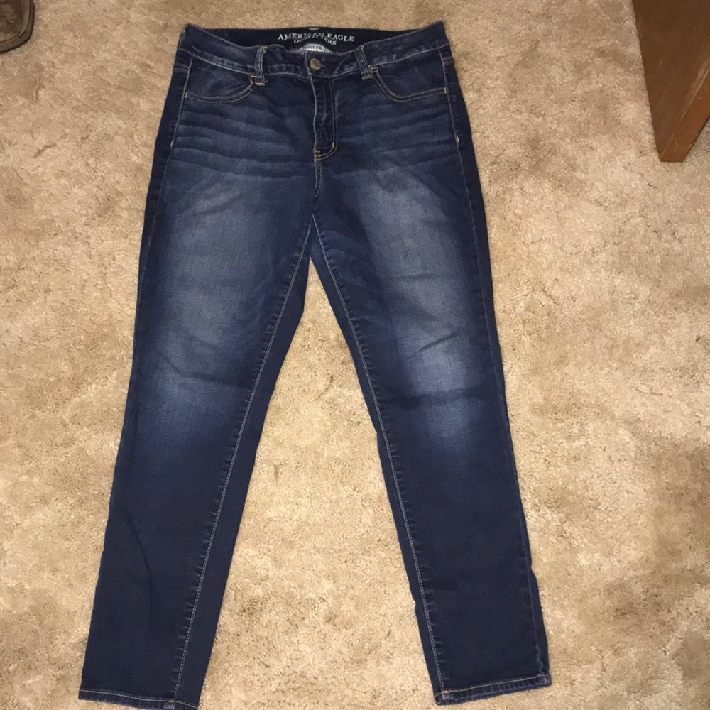 american eagle high rise jeggings